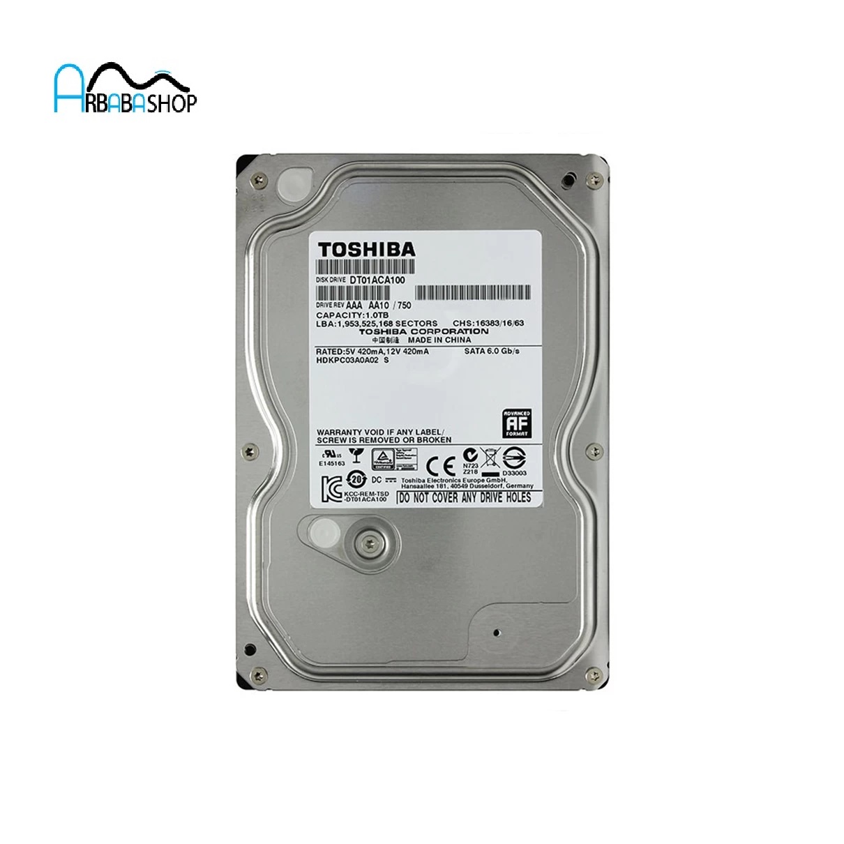 هارد دیسک اینترنال 3.5 اینچ پرقدرت توشیبا مدل  DT01ACA100 Toshiba 1TB اصلی اورجینال وارداتی اصل